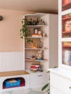 heart shaped open shelves