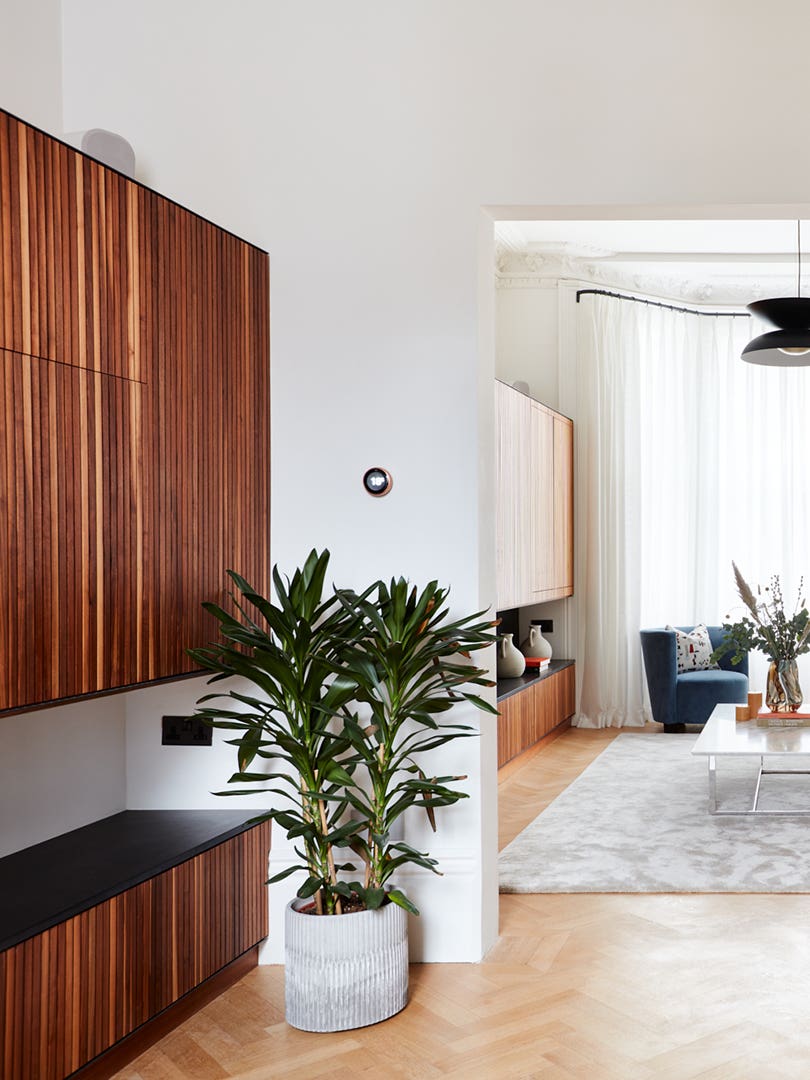 open and airy living room