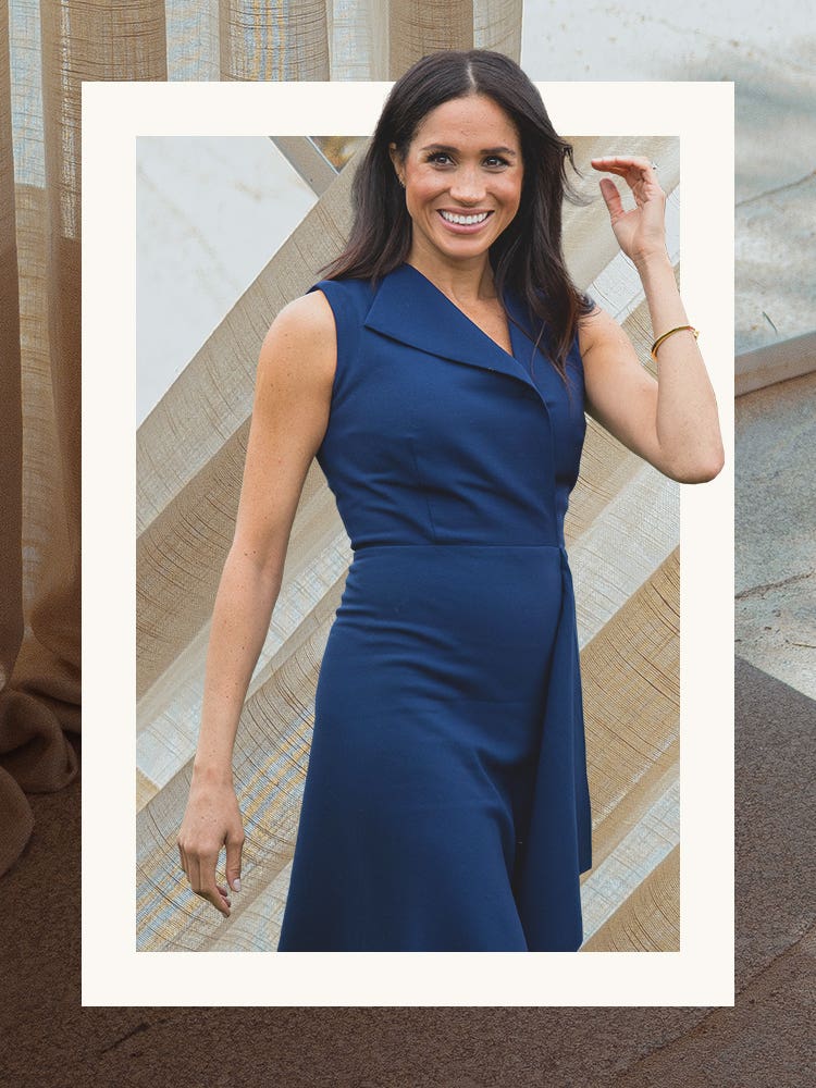 meghan markle in navy dress